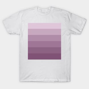 Stripes - Gradient - Dark to Light purple violet dusk T-Shirt